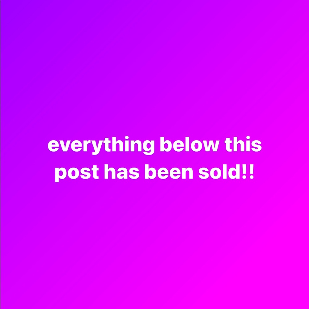 ‼️⬇️ SOLD ⬇️‼️